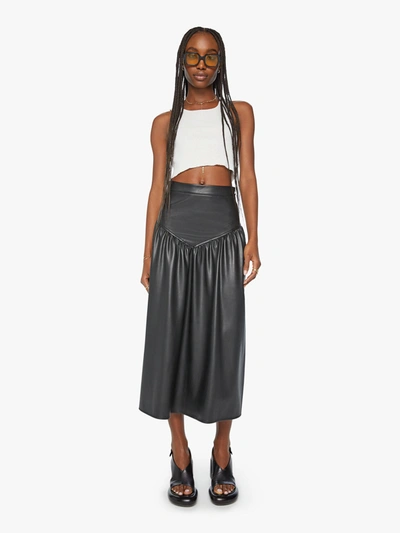 Shop Mother The Gather Your Wits Skirt Wax On, Wax Off (also In S, M,l, Xl) In Black