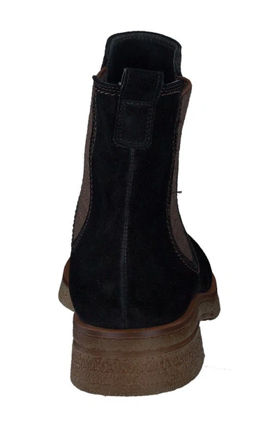 Shop Paul Green Sunny Chelsea Boot In Black Soft Suede