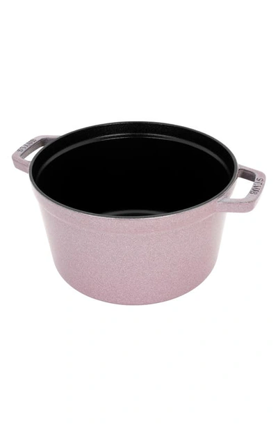 Shop Staub 5-quart Enameled Cast Iron Tall Cocotte In Lilac