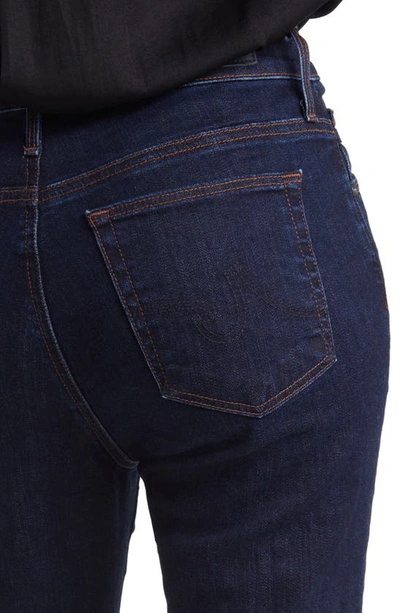 Shop Ag Farrah High Waist Raw Hem Crop Bootcut Jeans In Modern Indigo