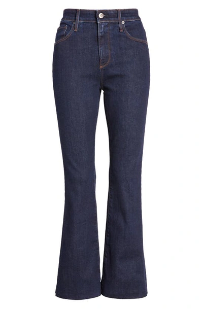 Shop Ag Farrah High Waist Raw Hem Crop Bootcut Jeans In Modern Indigo