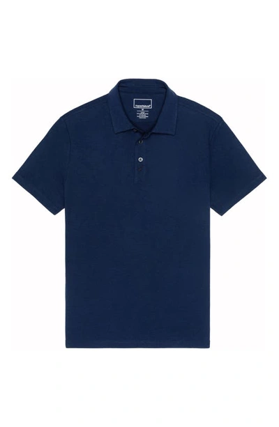 Hypernatural Dagger Supima® Cotton Blend Slim Fit Polo In Midnight Navy