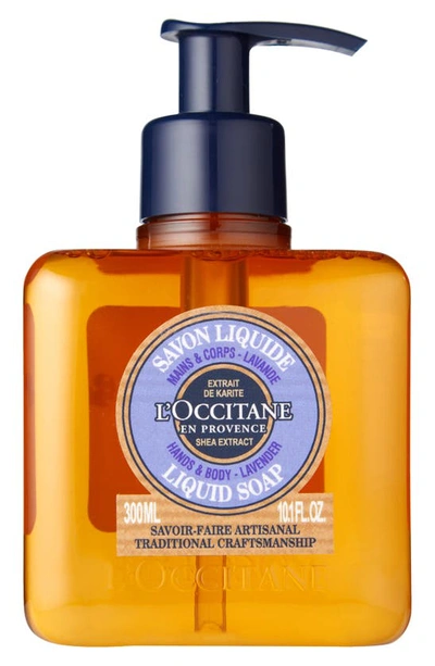 Shop L'occitane Shea Hands & Body Lavender Liquid Soap