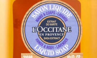 L'occitane Shea Hands & Body Lavender Liquid Soap In Lavender