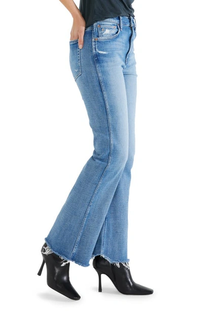 Shop Etica Anya Modern Flare Leg Jeans In Pacific Coast