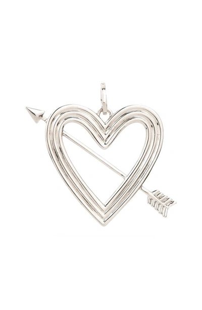 Shop Adina Reyter Xl Heart Arrow Sterling Silver Charm