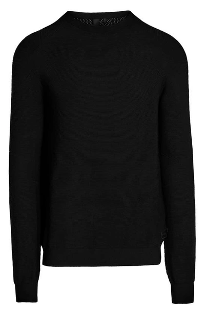 Shop Alphatauri Seamless 3d Performance Knit Sweater In Black