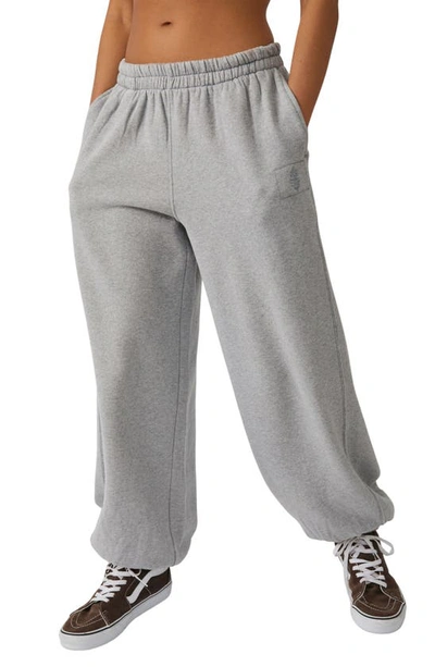Shop Fp Movement All Star Cotton Blend Joggers In Heather Grey