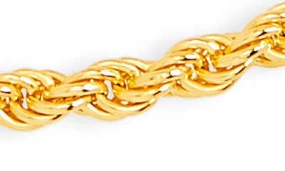 Monica Vinader Corda Rope Chain Friendship Bracelet In Yellow Gold