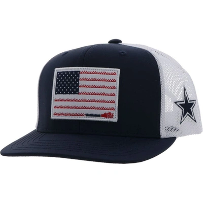 Shop Hooey Navy/white Dallas Cowboys Rope Flag Trucker Adjustable Hat