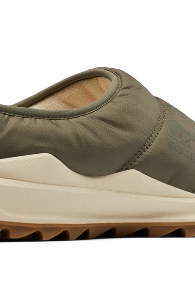 Shop Sorel Ona Rmx Quilted Waterproof Slip-on Shoe In Stone Green/ Gum 10