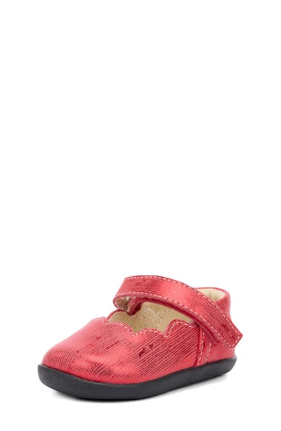 Shop See Kai Run Susie Mary Jane In Red Metallic