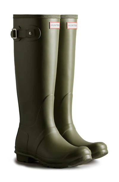 Shop Hunter Original Tall'rain Boot In Olive Leaf
