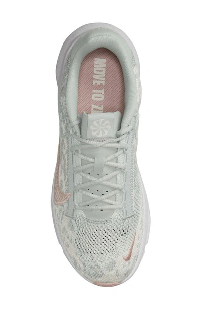 Shop Nike Superrep Go 3 Flyknit Running Shoe In Silver/ Pink/ Ivory/ Guava