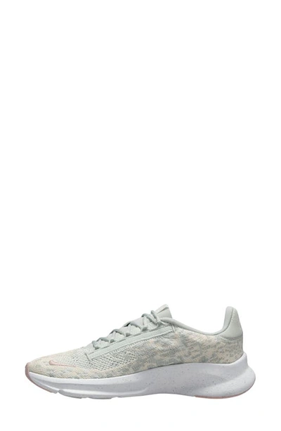 Shop Nike Superrep Go 3 Flyknit Running Shoe In Silver/ Pink/ Ivory/ Guava