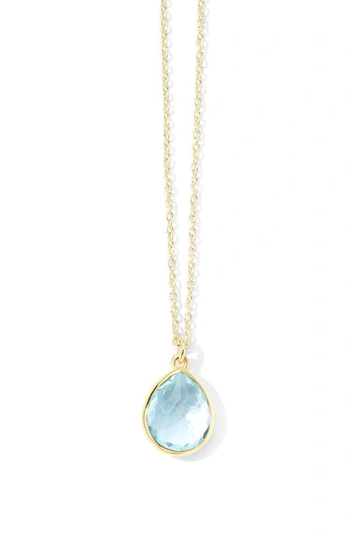 Shop Ippolita Mini Rock Candy Teardrop Pendant Necklace In Gold