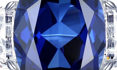 Lafonn Fancy Lab Created Sapphire & Simulated Diamond Ring In Blue