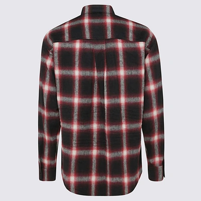 Shop Dsquared2 Black And Red Cotton Shirt