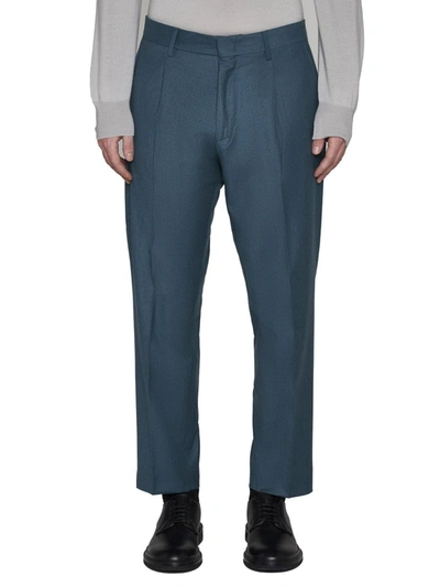 Shop Low Brand Trousers In Sage Green