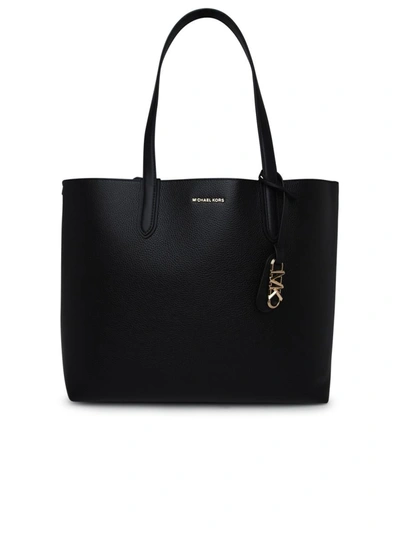 Michael Michael Kors Michael Kors Eliza Leather Tote In Black