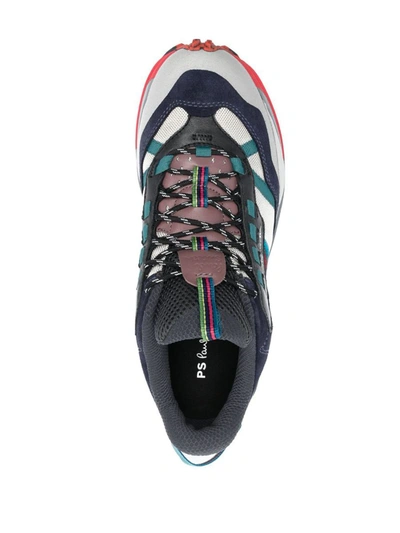 Shop Paul Smith Primus Leather And Nylon Blend Sneakers In Multicolour