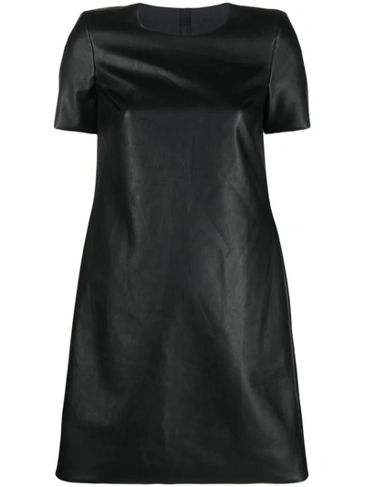 Shop Wolford Short Dress With Short Sleeves In Black