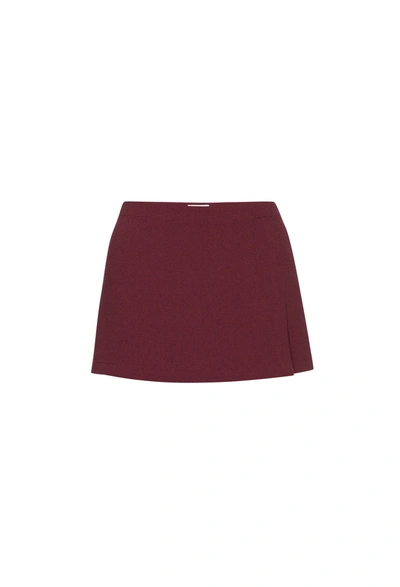 Ho23 Micro Mini Skirt In Russet