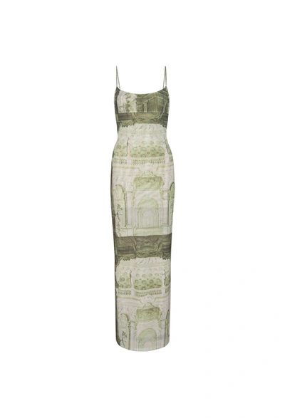 Ho23 Thais Dress In Emblem Print