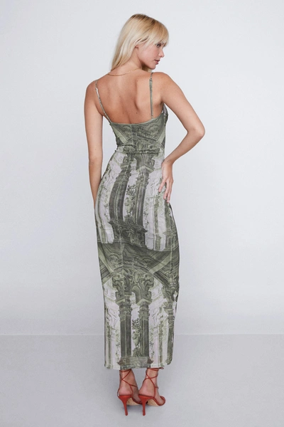 Ho23 Thais Dress In Emblem Print