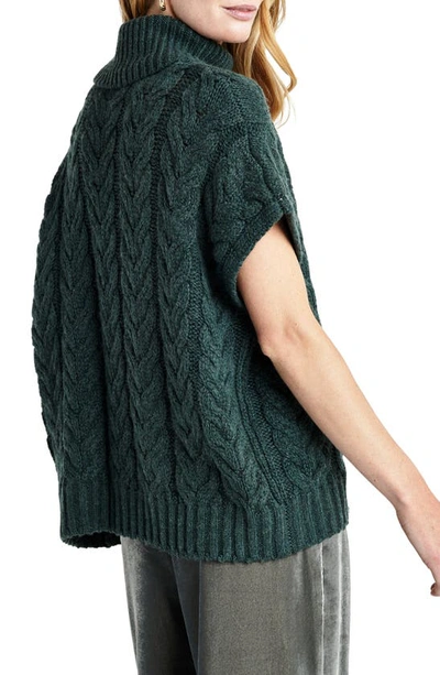 Shop Splendid Abbott Short Sleeve Turtleneck Sweater In Balsam