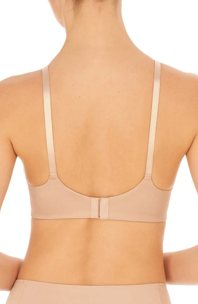 Natori Liquid Convertible Push-up Balconette Bra In Lt. Mocha