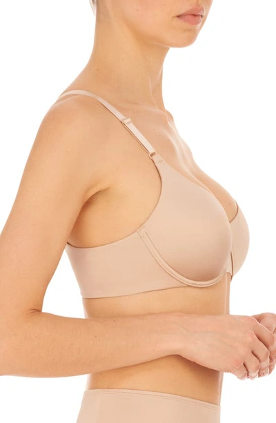 Natori Liquid Convertible Push-up Balconette Bra In Lt. Mocha