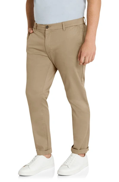 Shop Johnny Bigg Ledger Slim Fit Stretch Cotton & Modal Chinos In Sand