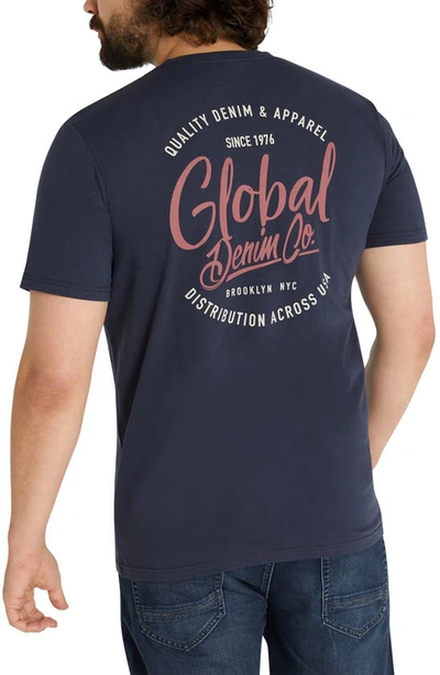 Shop Johnny Bigg Global Denim Co. Graphic T-shirt In Navy