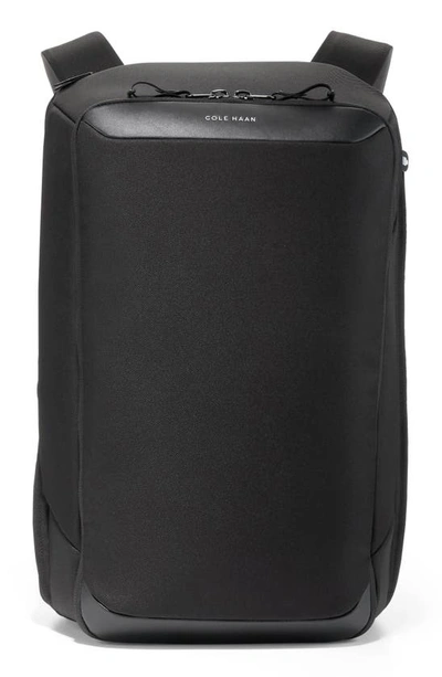 Shop Cole Haan Zerogrand 72 Hour Leather Backpack In Black