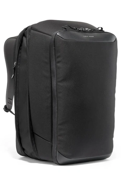 Shop Cole Haan Zerogrand 72 Hour Leather Backpack In Black