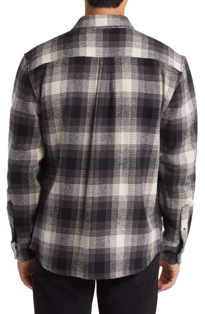 Shop Johnnie-o Jerome Plaid Cotton Flannel Button-up Shirt In Charcoal