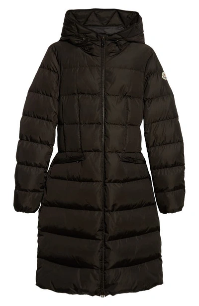 Shop Moncler Avocette Hooded Down Coat In Black