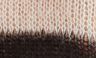Shop Steve Madden Elson Open Stitch Stripe Sweater In Black Multi