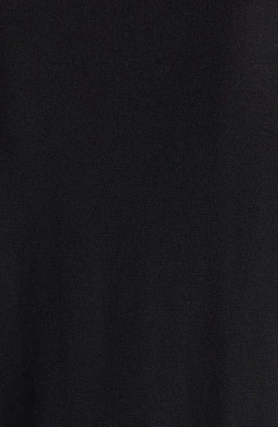 Shop Alexander Wang Embossed Logo Wool Turtleneck Sweater In 001 Black