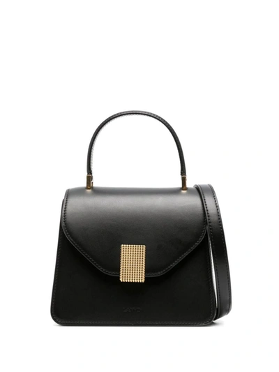 Shop Lanvin Concerto Small Leather Shoulder Bag In Black