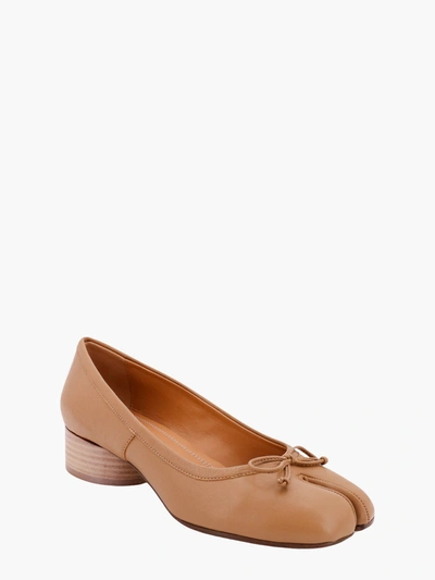 Shop Maison Margiela Woman Tabi Woman Brown Ballerinas