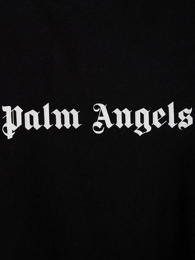 Shop Palm Angels Man T-shirt Man Black T-shirts