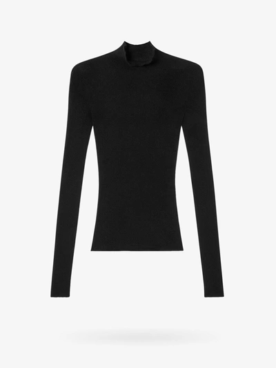 Shop Versace Woman Sweater Woman Black Knitwear
