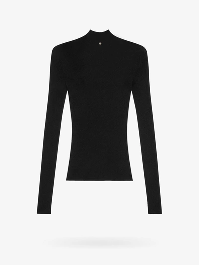 Shop Versace Woman Sweater Woman Black Knitwear