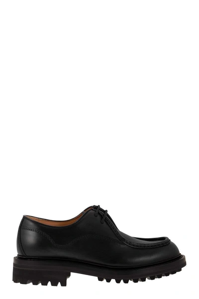 Shop Church's Lymington - Laced Calf Leather In Black