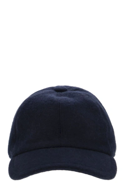 Shop Fedeli Land - Cashmere Felt Hat In Blue