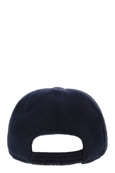 Shop Fedeli Land - Cashmere Felt Hat In Blue