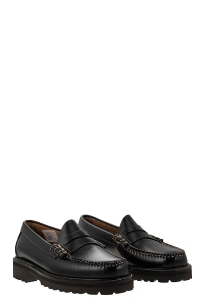 Shop Gh Bass G.h. Bass Weejun - Leather Moccasins In Black
