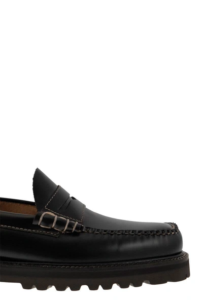 Shop Gh Bass G.h. Bass Weejun - Leather Moccasins In Black